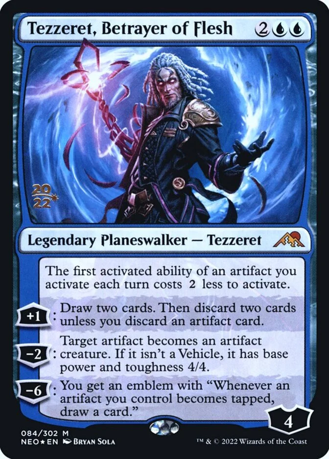 Tezzeret, Betrayer of Flesh <prerelease> [NEO] (F)