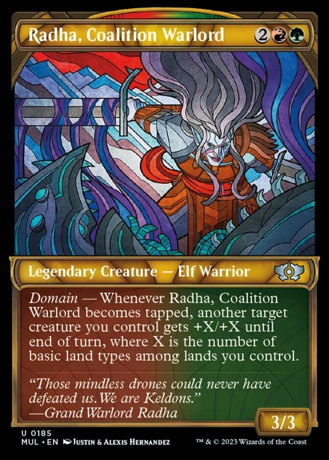 Radha, Coalition Warlord <halo foil> [MUL]