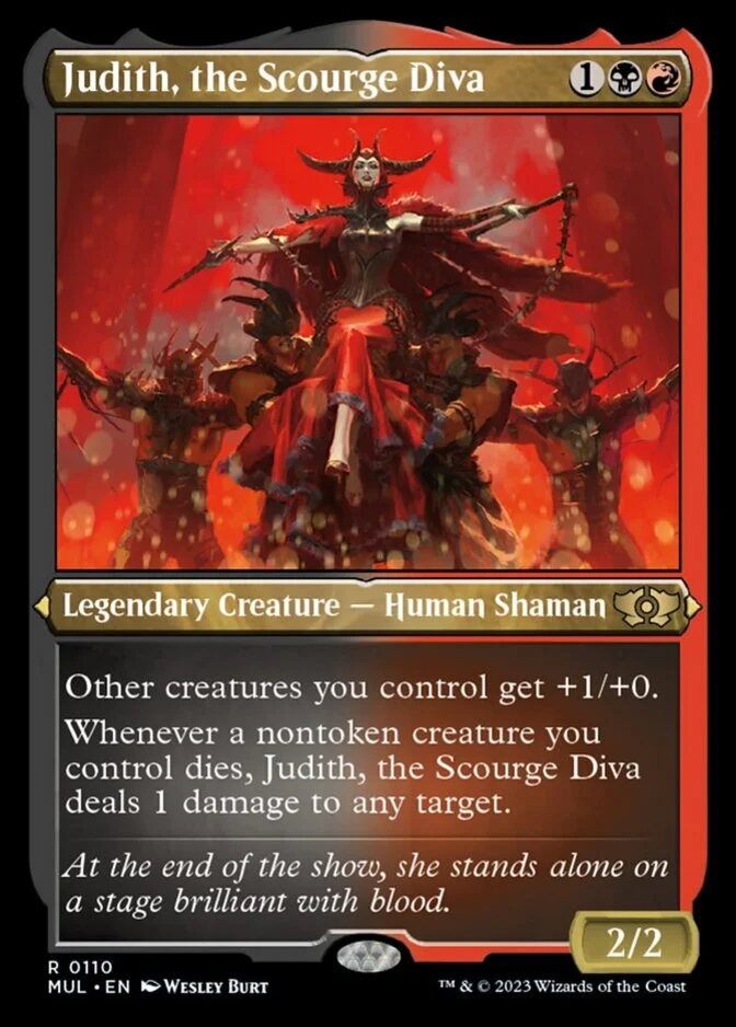 Judith, the Scourge Diva <foil etched> [MUL] (FE)