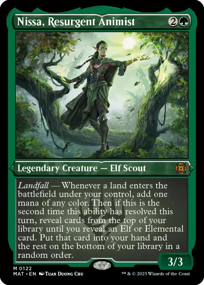 Nissa, Resurgent Animist <foil etched> [MAT]