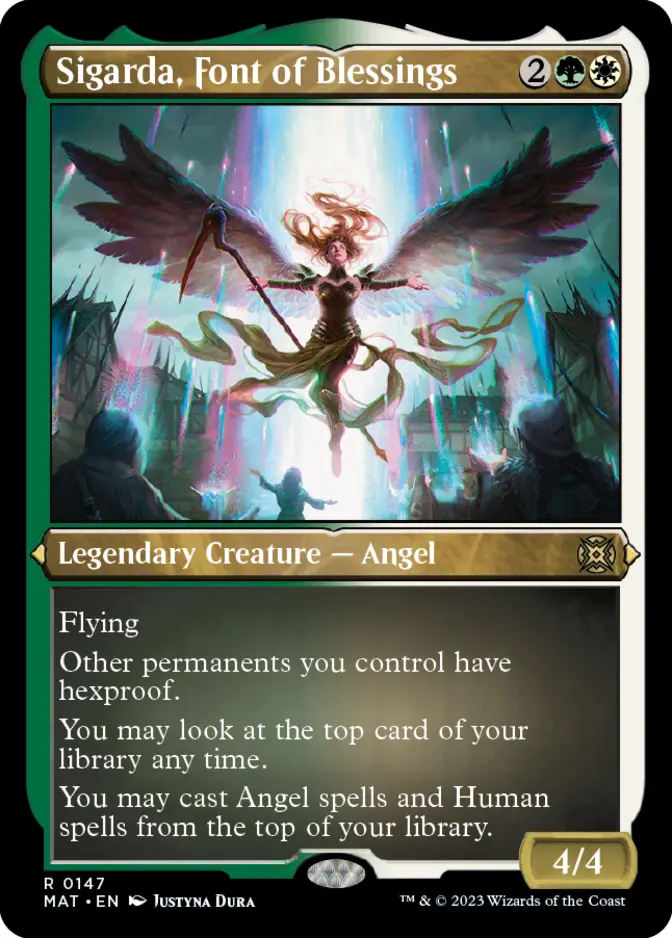 Sigarda, Font of Blessings <foil etched> [MAT]