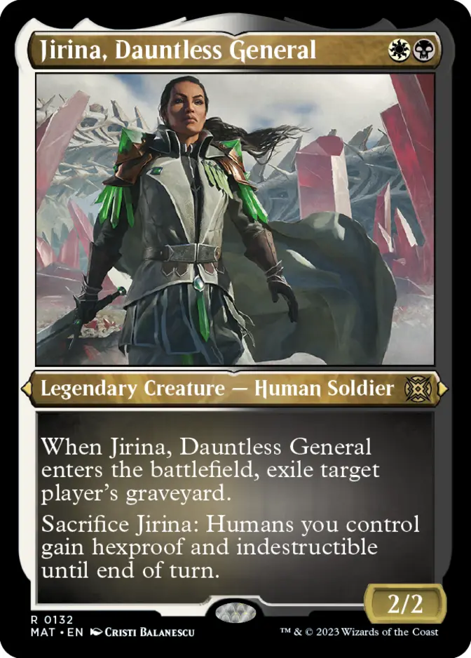 Jirina, Dauntless General <foil etched> [MAT]