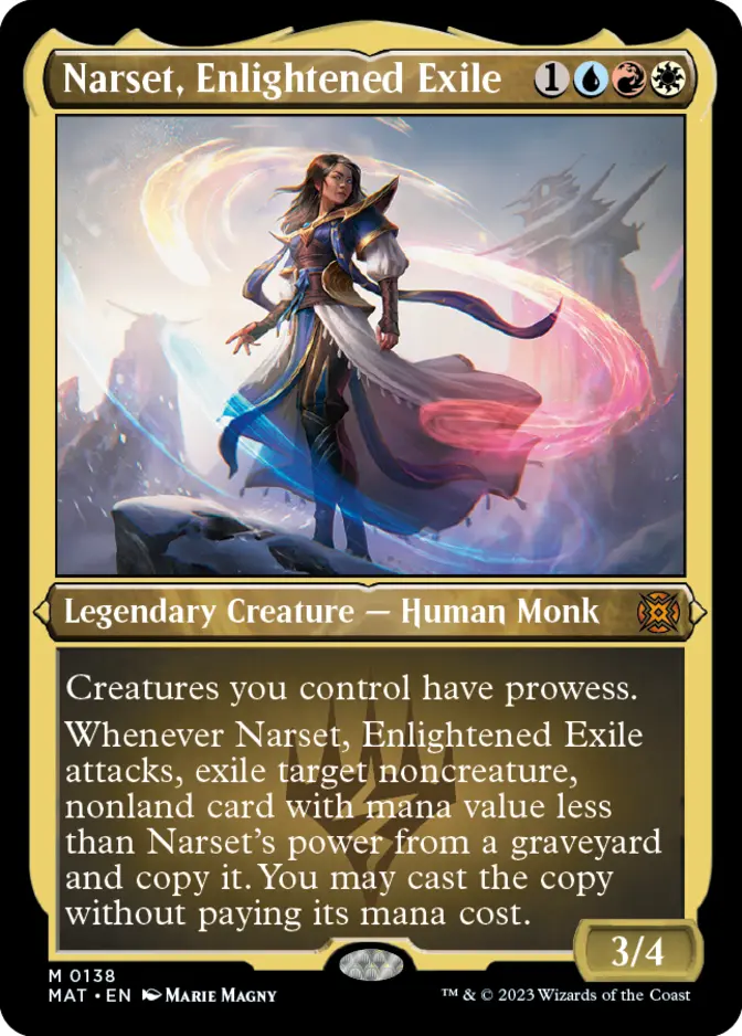 Narset, Enlightened Exile <foil etched> [MAT]