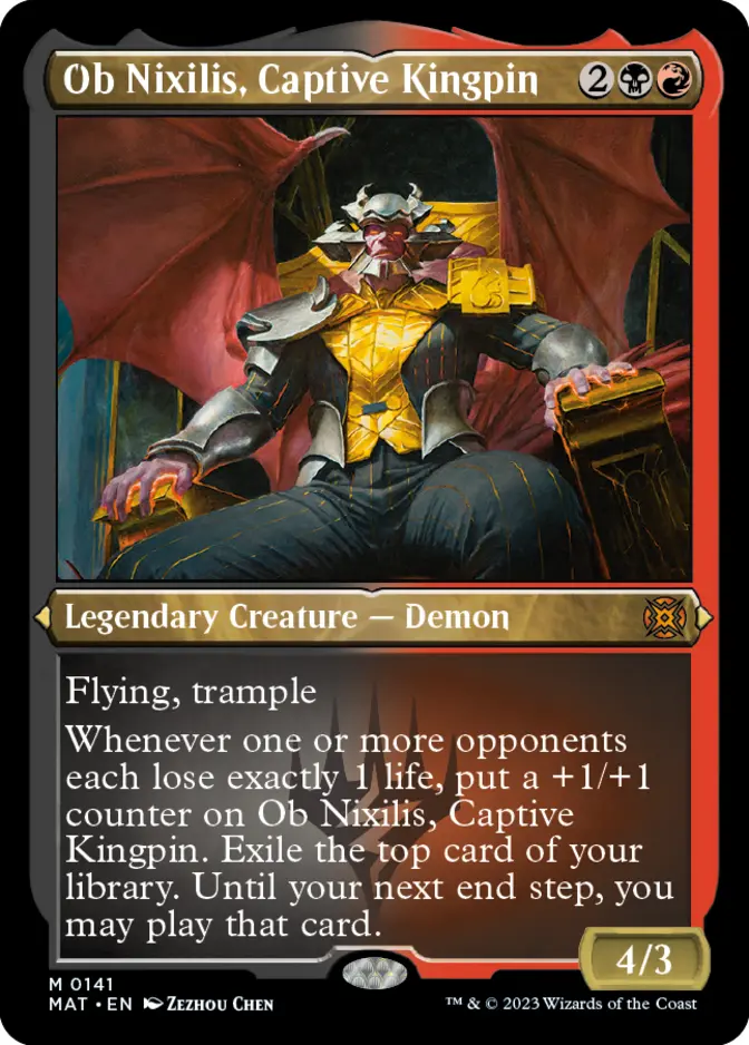 Ob Nixilis, Captive Kingpin <foil etched> [MAT]