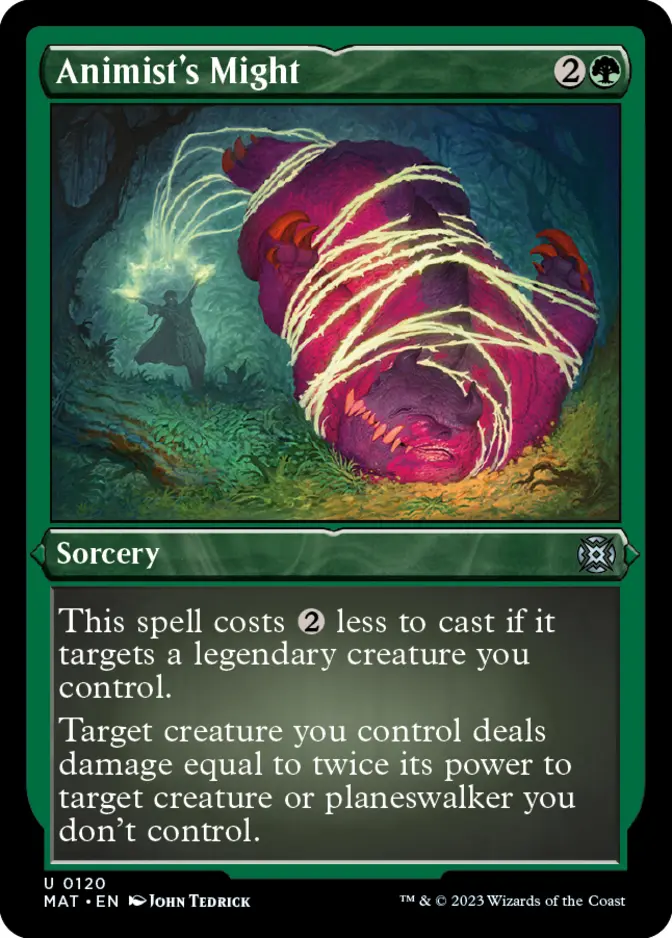 Animist's Might <foil etched> [MAT]