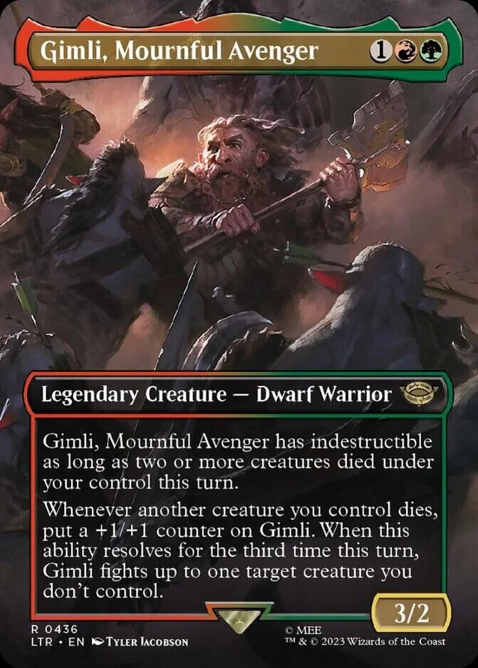 Gimli, Mournful Avenger <borderless> [LTR]