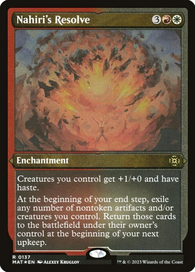 Nahiri's Resolve <foil-etched> [MAT] (FE)