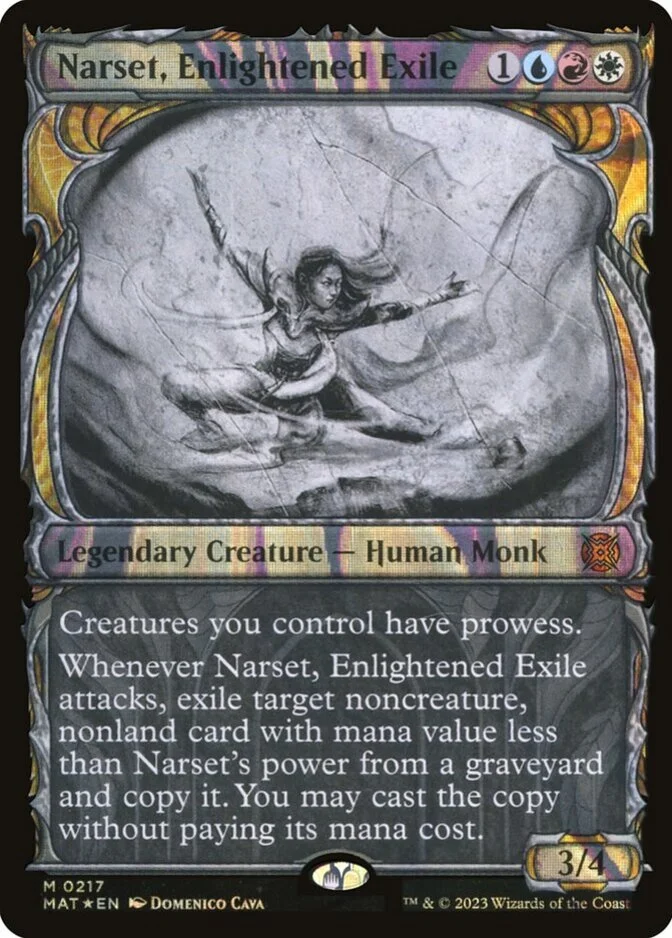 Narset, Enlightened Exile <halo foil> [MAT] (F)