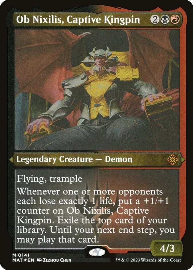 Ob Nixilis, Captive Kingpin <foil-etched> [MAT] (FE)