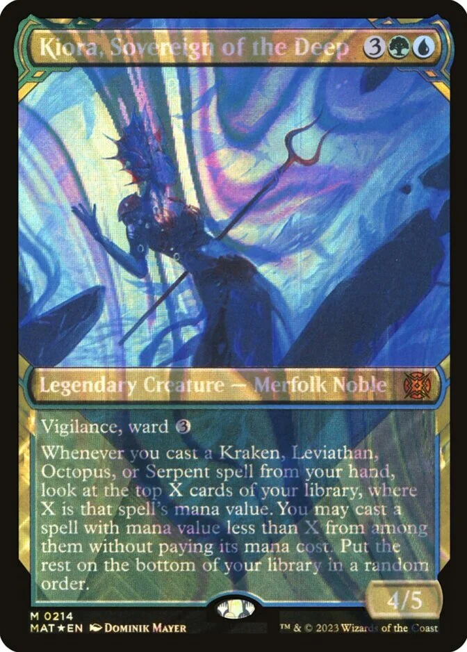 Kiora, Sovereign of the Deep <halo foil> [MAT] (F)