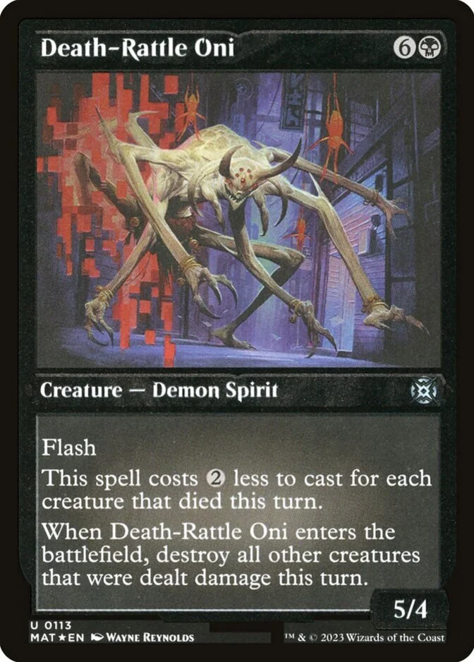 Death-Rattle Oni <foil-etched> [MAT] (FE)