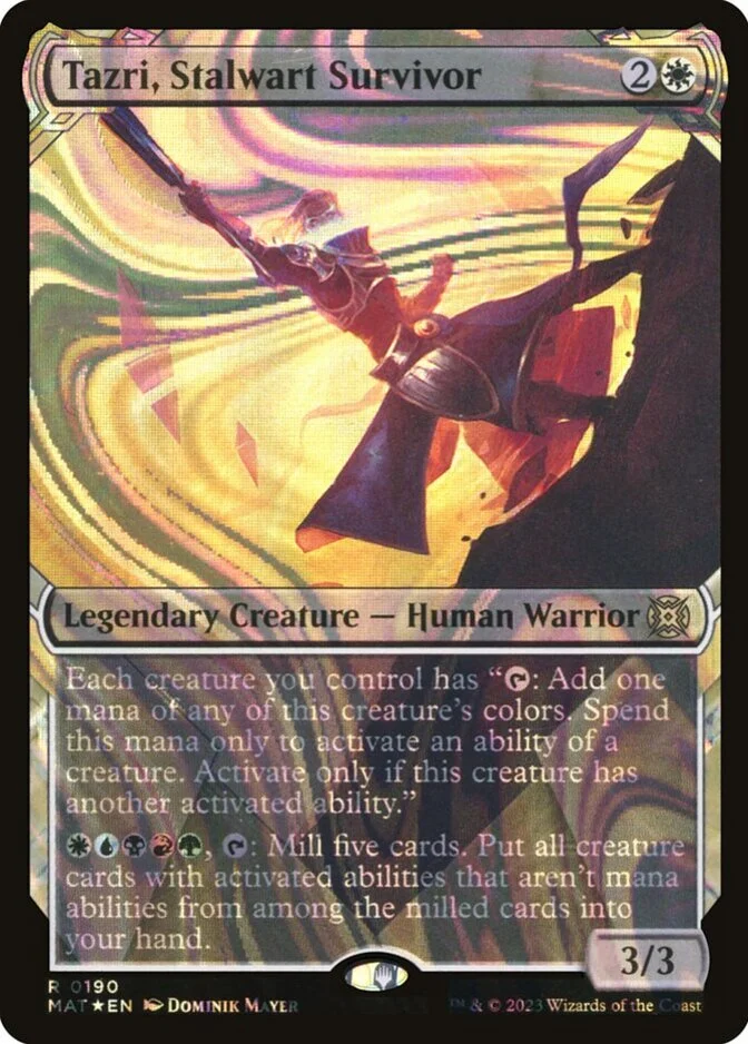 Tazri, Stalwart Survivor <halo foil> [MAT] (F)