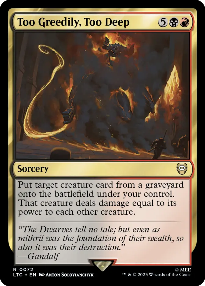 Too Greedily, Too Deep [LTC]