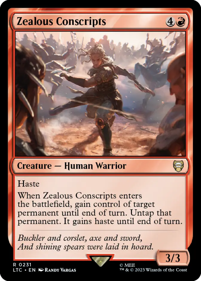 Zealous Conscripts [LTC]