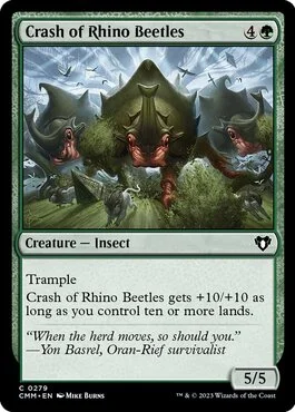 Crash of Rhino Beetles