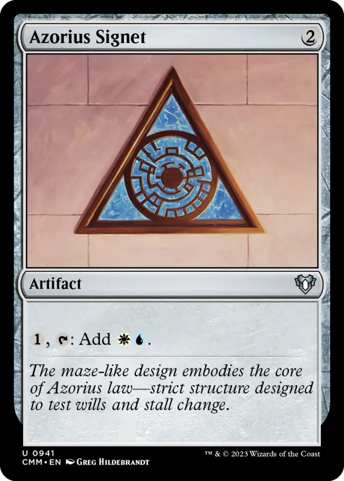 Azorius Signet [CMM] (F)