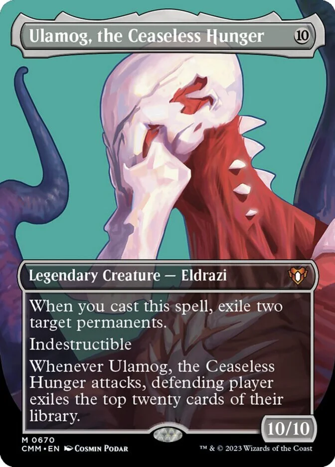 Ulamog, the Ceaseless Hunger <borderless profile> [CMM] (F)