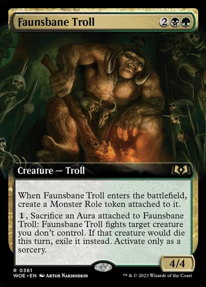 Faunsbane Troll <extended> [WOE]