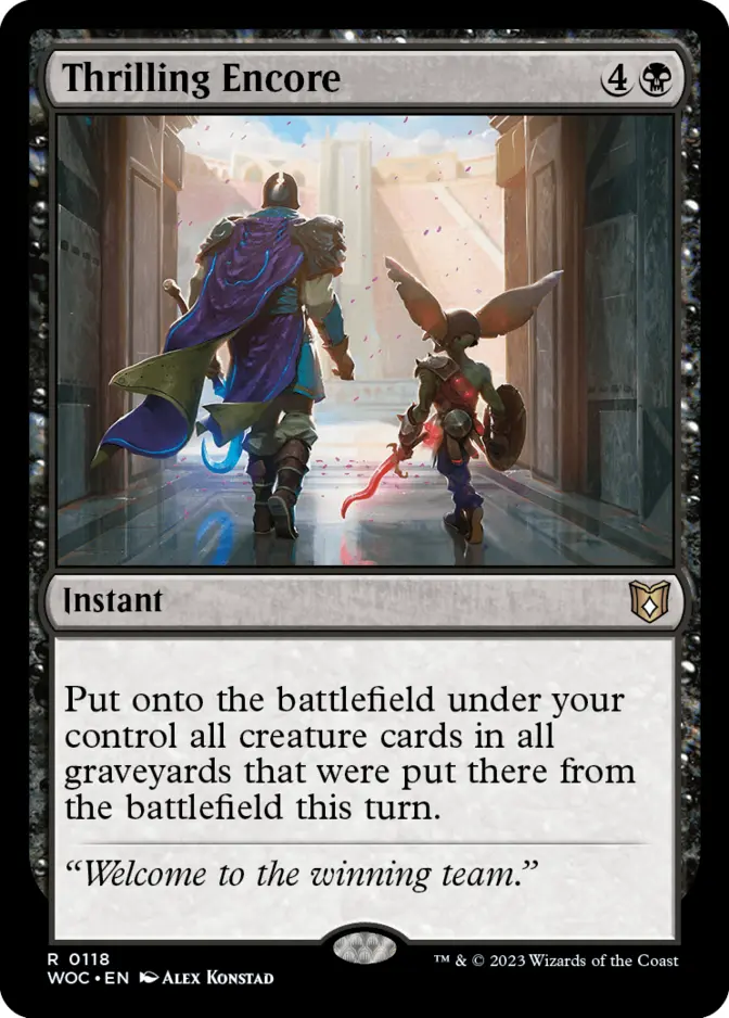 Thrilling Encore [WOC]