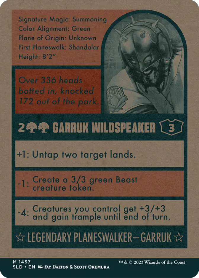 Garruk Wildspeaker <Magic the Baseballing - Alternate> [SLD]