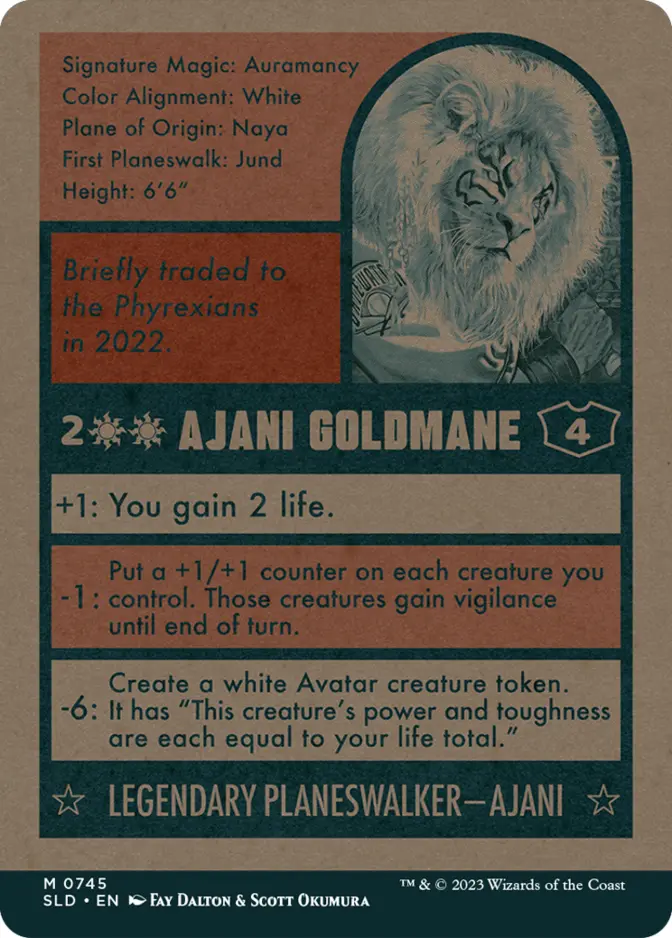 Ajani Goldmane <Magic the Baseballing - Alternate> [SLD]