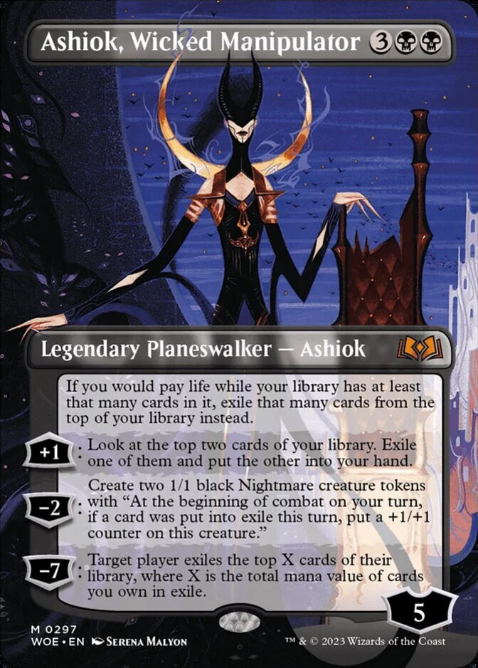 Ashiok, Wicked Manipulator <borderless> [WOE] (F)