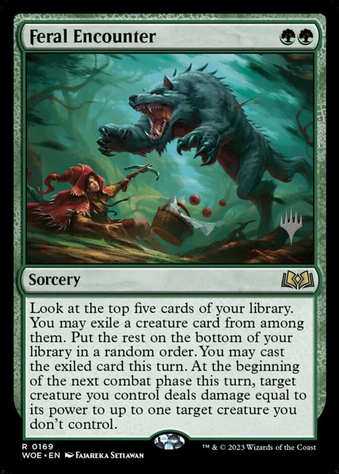 Feral Encounter <planeswalker stamp> [WOE] (F)