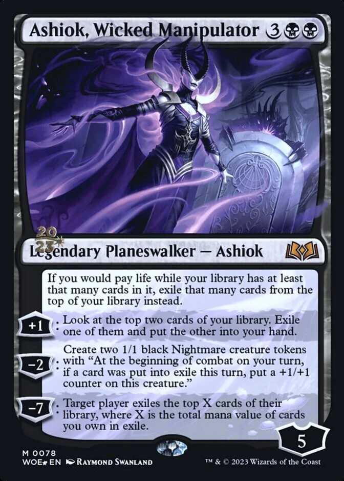 Ashiok, Wicked Manipulator <prerelease> [WOE] (F)