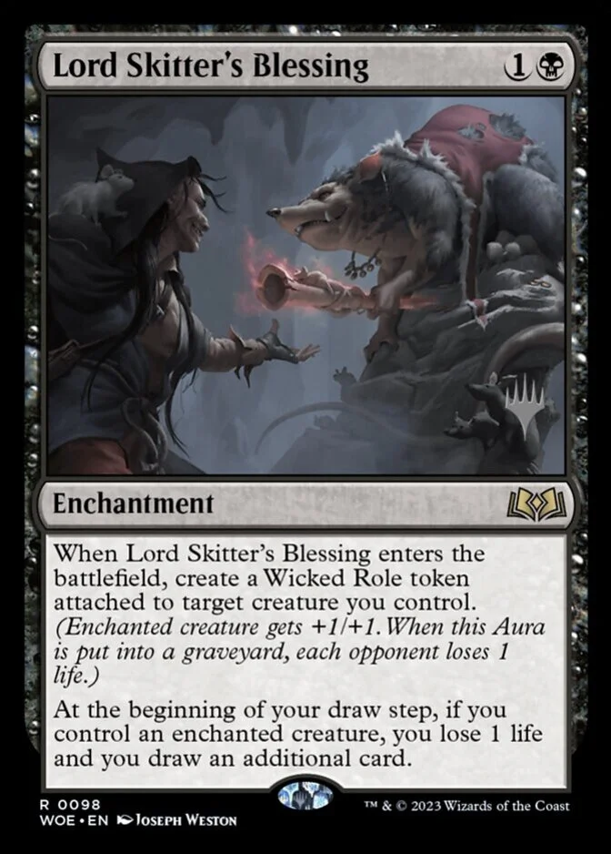 Lord Skitter's Blessing <planeswalker stamp> [WOE] (F)