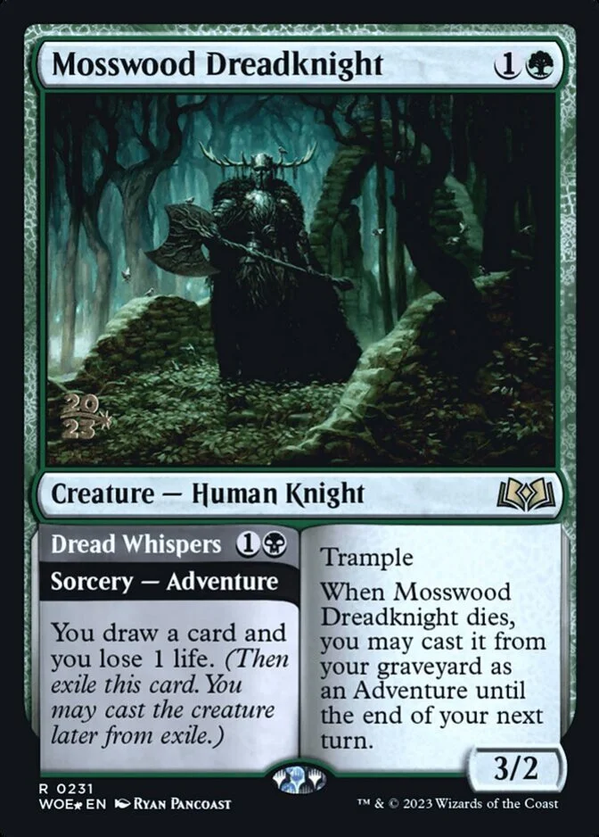 Mosswood Dreadknight <prerelease> [WOE] (F)