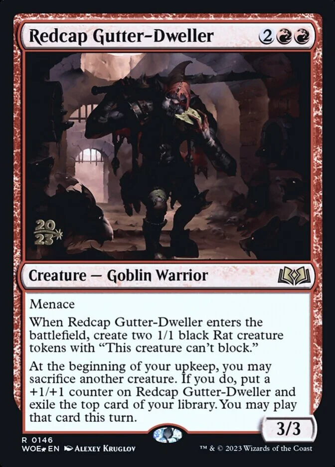 Redcap Gutter-Dweller <prerelease> [WOE] (F)