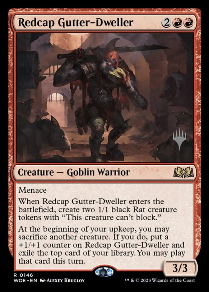 Redcap Gutter-Dweller <planeswalker stamp> [WOE] (F)