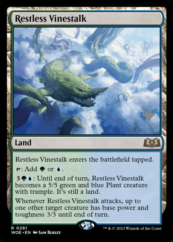 Restless Vinestalk <planeswalker stamp> [WOE]