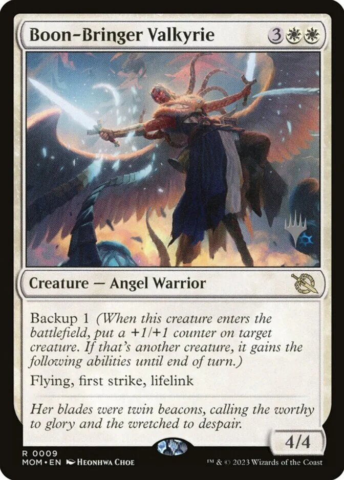 Boon-Bringer Valkyrie <planeswalker stamp> [MOM] (F)