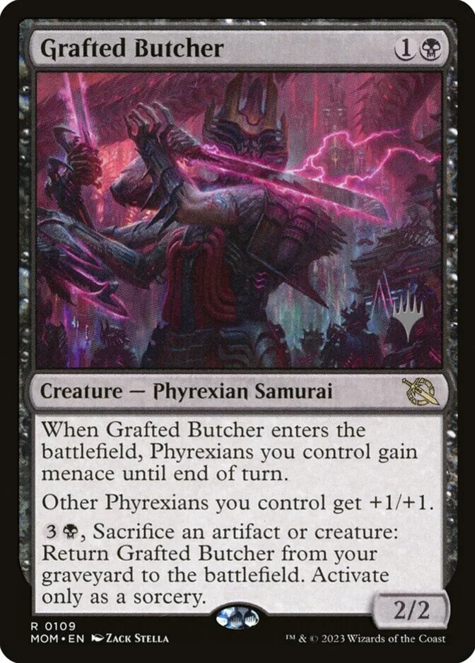 Grafted Butcher <planeswalker stamp> [MOM] (F)
