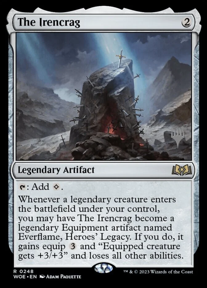 The Irencrag <planeswalker stamp> [WOE] (F)