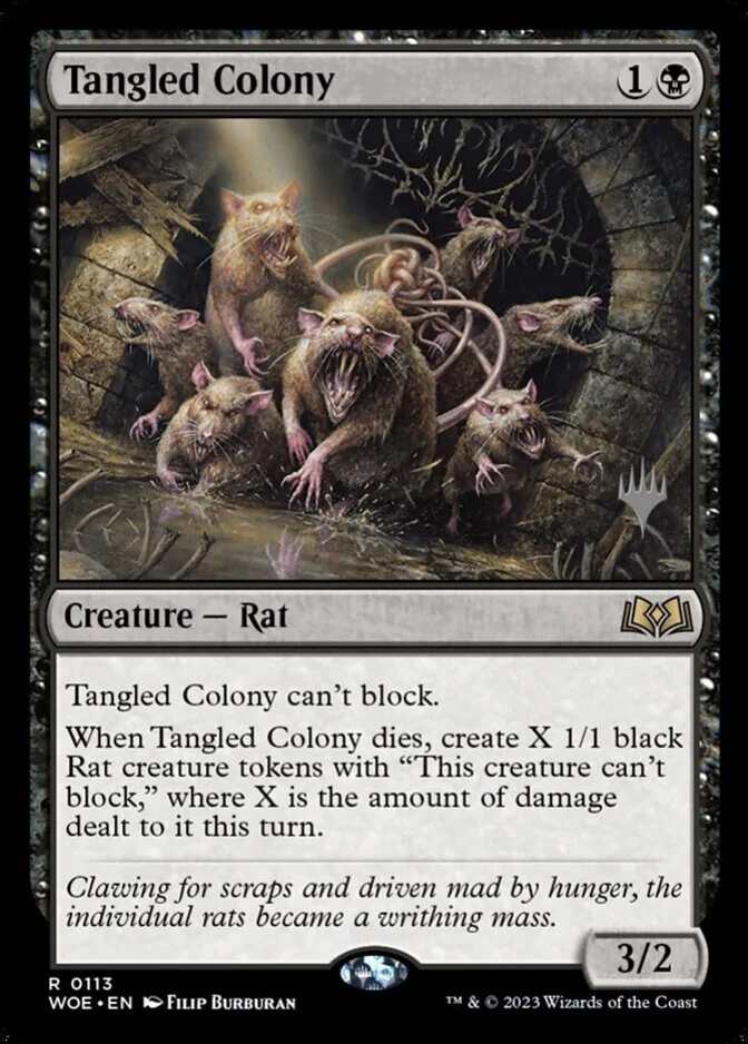 Tangled Colony <planeswalker stamp> [WOE]