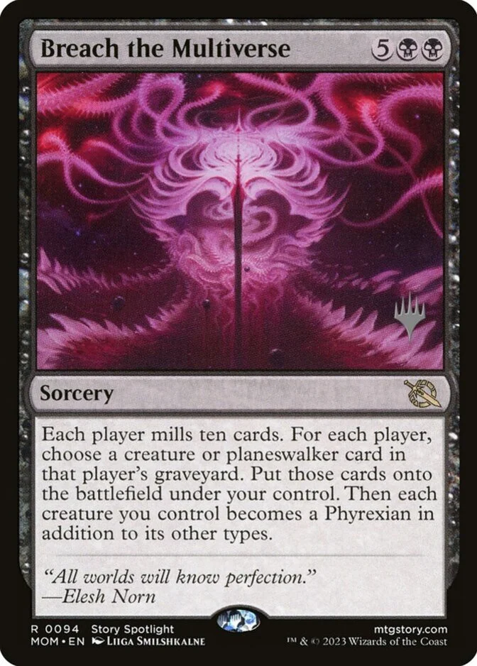 Breach the Multiverse <planeswalker stamp> [MOM]