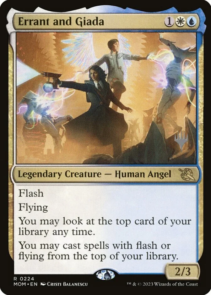 Errant and Giada <planeswalker stamp> [MOM]