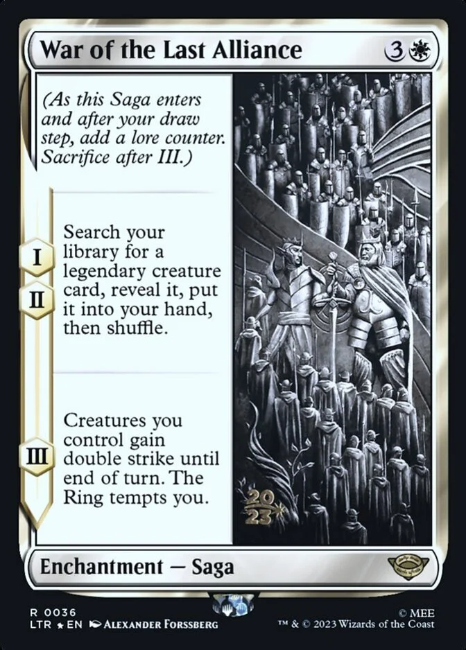 War of the Last Alliance <prerelease> [LTR] (F)