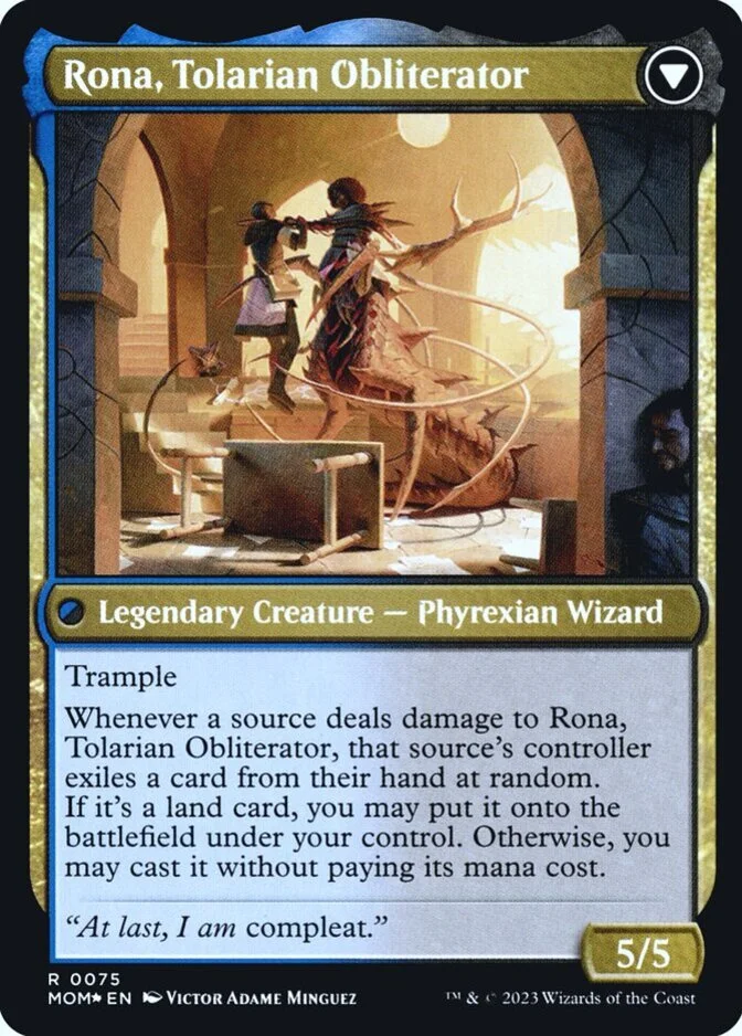 Rona, Tolarian Obliterator <prerelease> [MOM] (F)