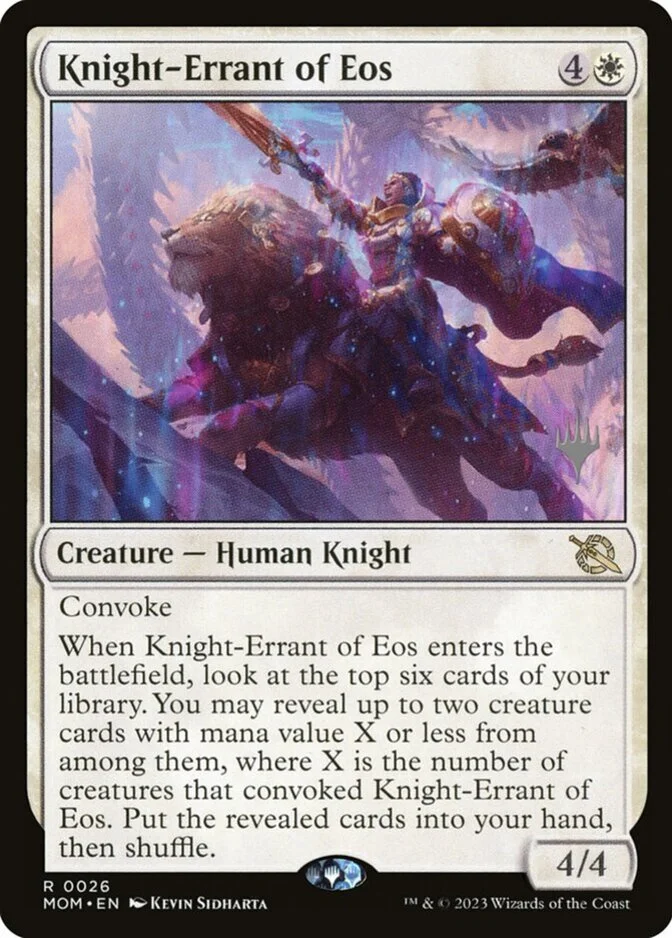 Knight-Errant of Eos <planeswalker stamp> [MOM] (F)