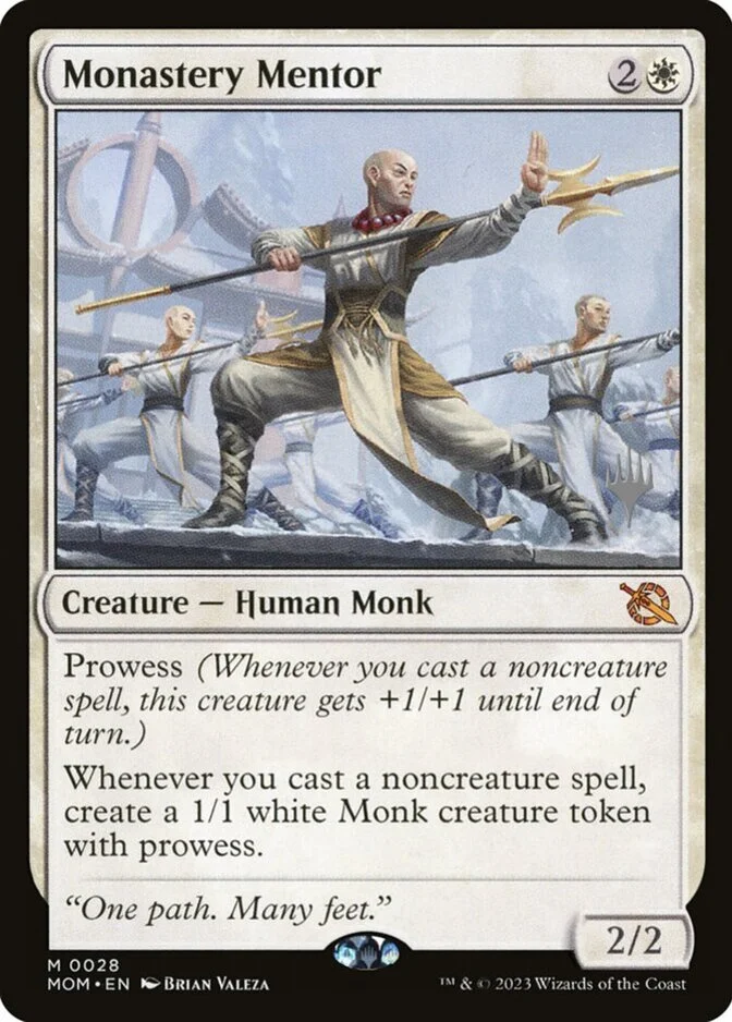 Monastery Mentor <planeswalker stamp> [MOM] (F)