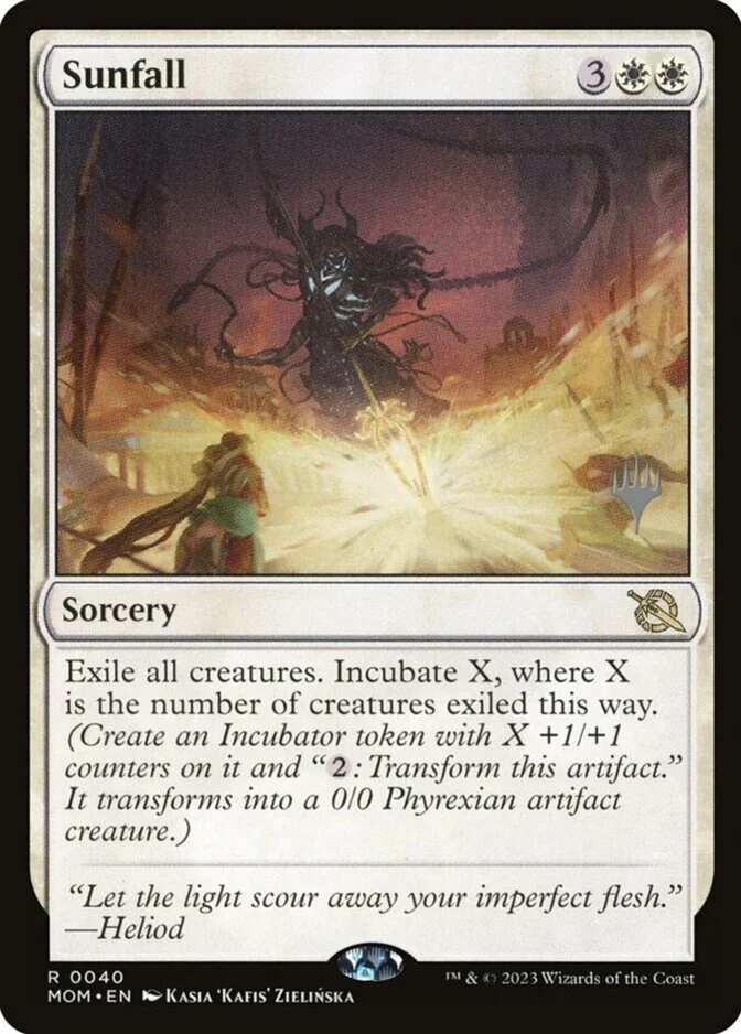 Sunfall <planeswalker stamp> [MOM] (F)