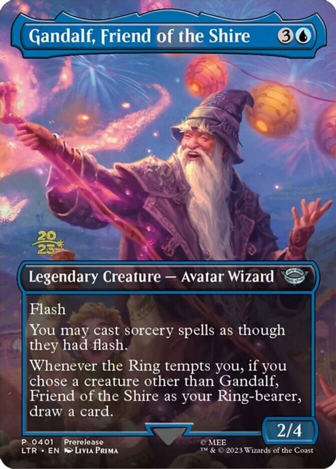 Gandalf, Friend of the Shire <prerelease - borderless> [LTR] (F)