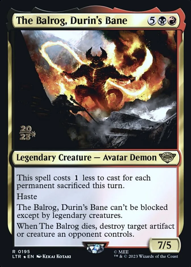 The Balrog, Durin's Bane <prerelease> [LTR] (F)