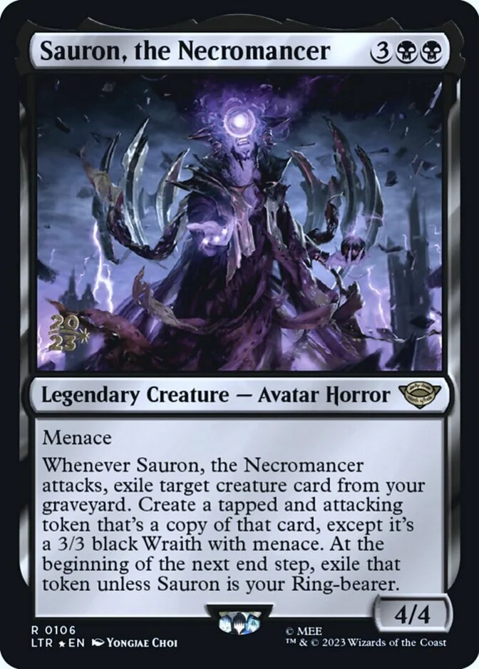 Sauron, the Necromancer <prerelease> [LTR] (F)