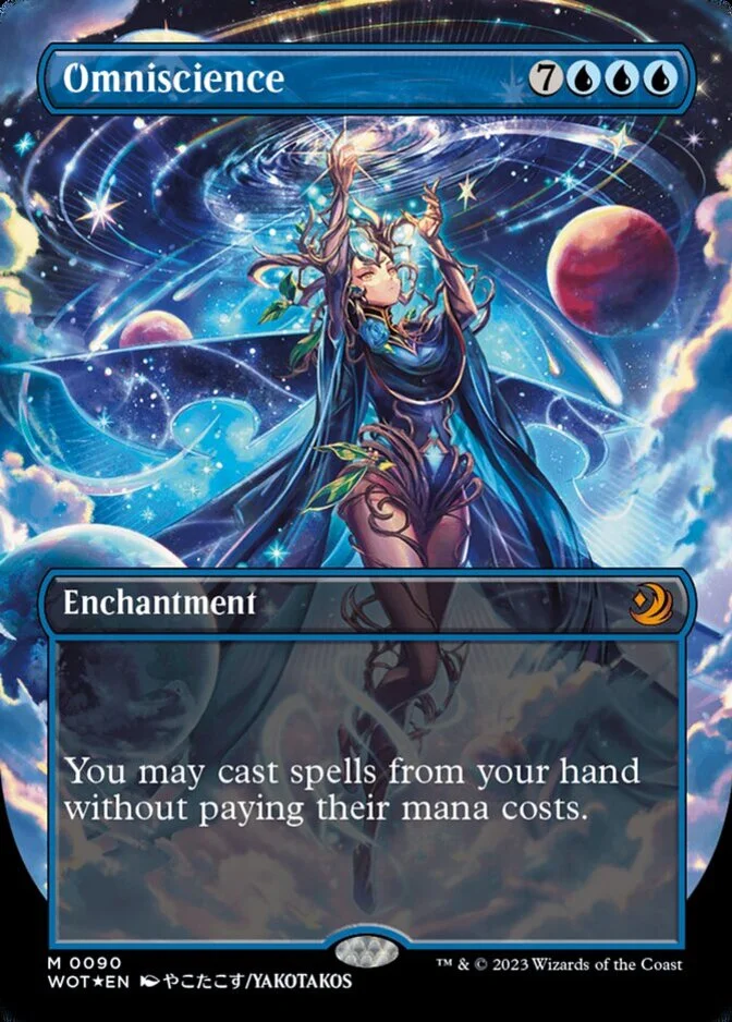Omniscience <borderless anime confetti foil> [WOT] (F)