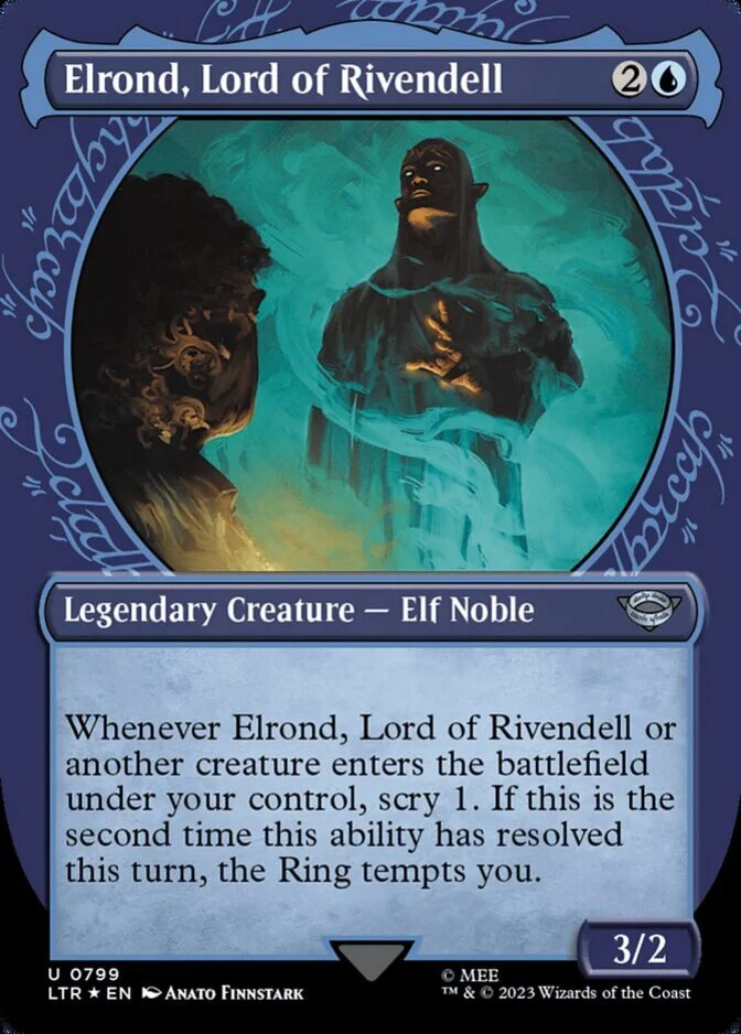 Elrond, Lord of Rivendell <showcase - Surge Foil> [LTR]