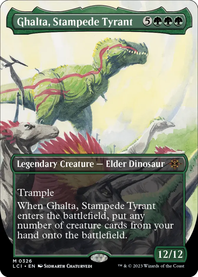 Ghalta, Stampede Tyrant <borderless> [LCI]